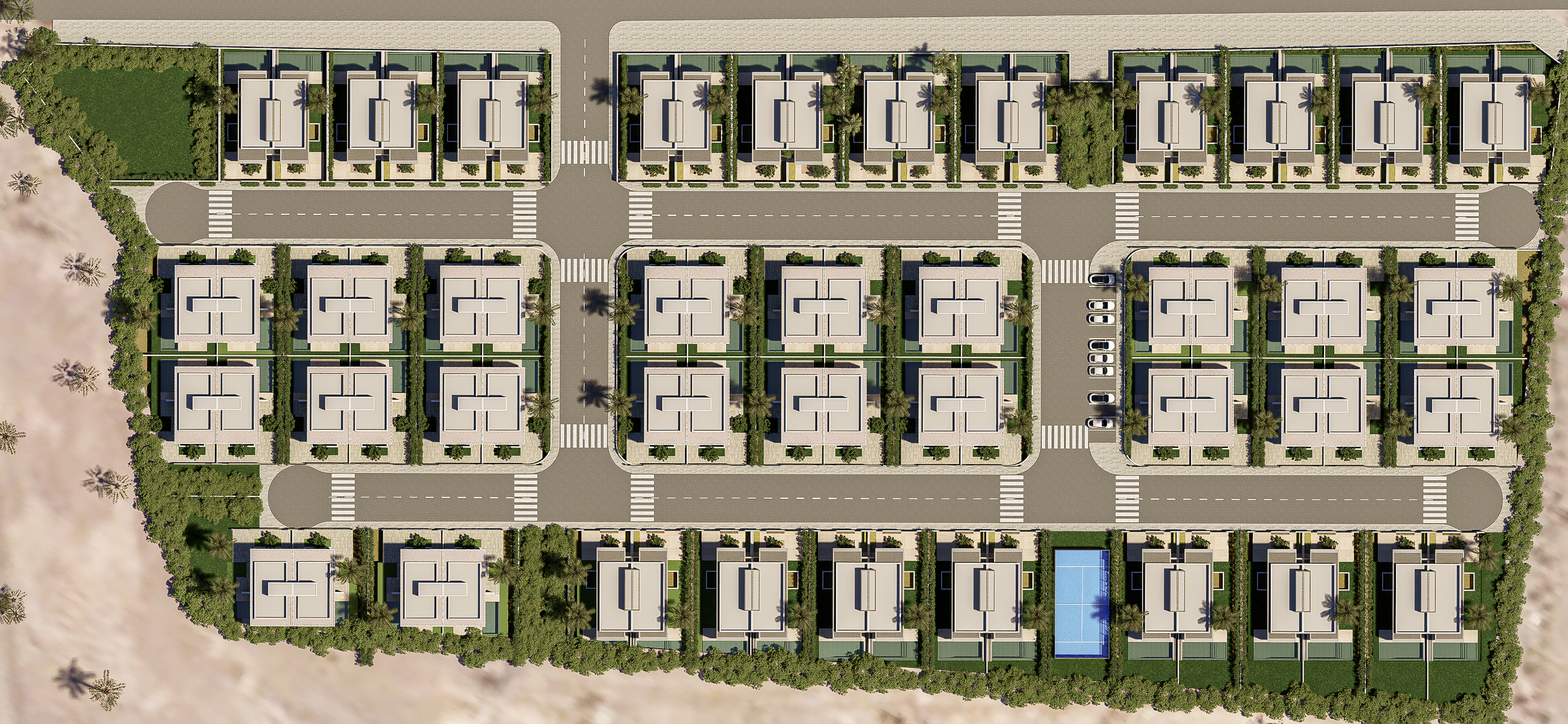Plan de masse Palm Springs Marrakech
